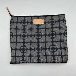 Kate Spade Midnight Ace of Spades Bag Organizer/Makeup Clutch